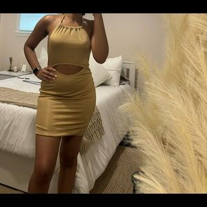 Gold dress
